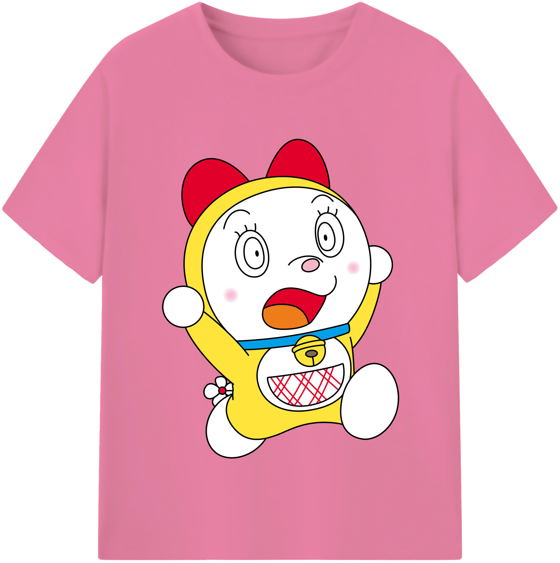 （画像用） ドラえもん ドラミ Doraemon Dorami 綿100％半袖Tシャツ（フロントプリント）